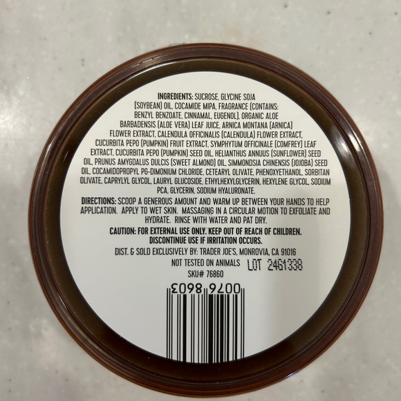 Trader Joe’s Pumpkin Body Scrub - Picture 3 of 5